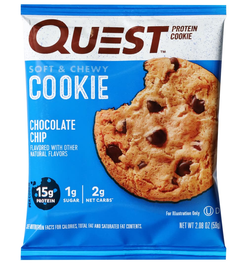 Quest Soft & Chewy Protein Cookie, Chocolate Chip (2.08 oz)
