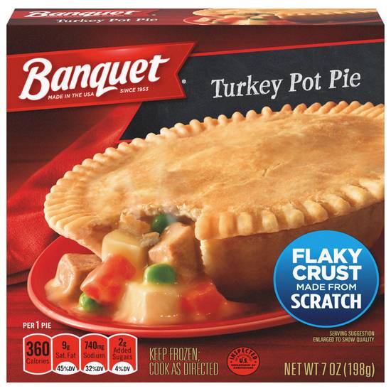Banquet Turkey Flaky Crust Pot Pie