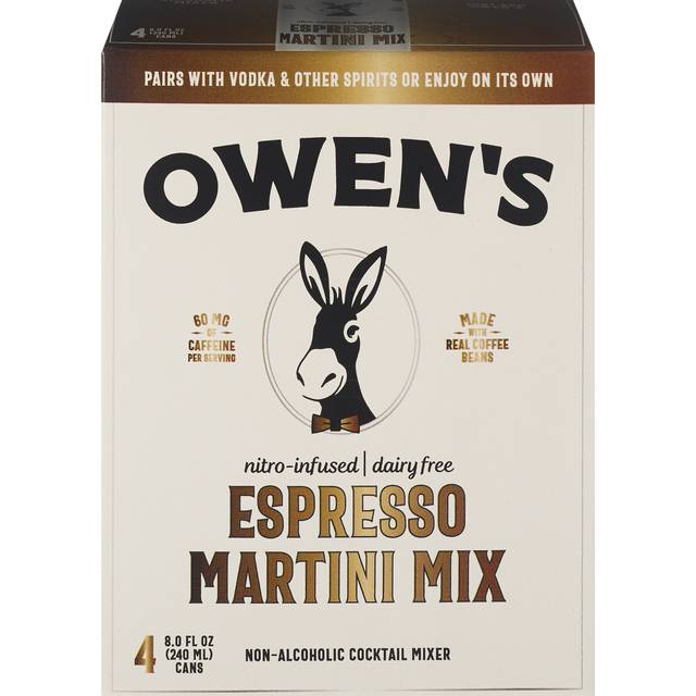 Owen's Craft Mixers Espresso Martini Mix Cocktail Mixer (4 ct, 8 fl oz)