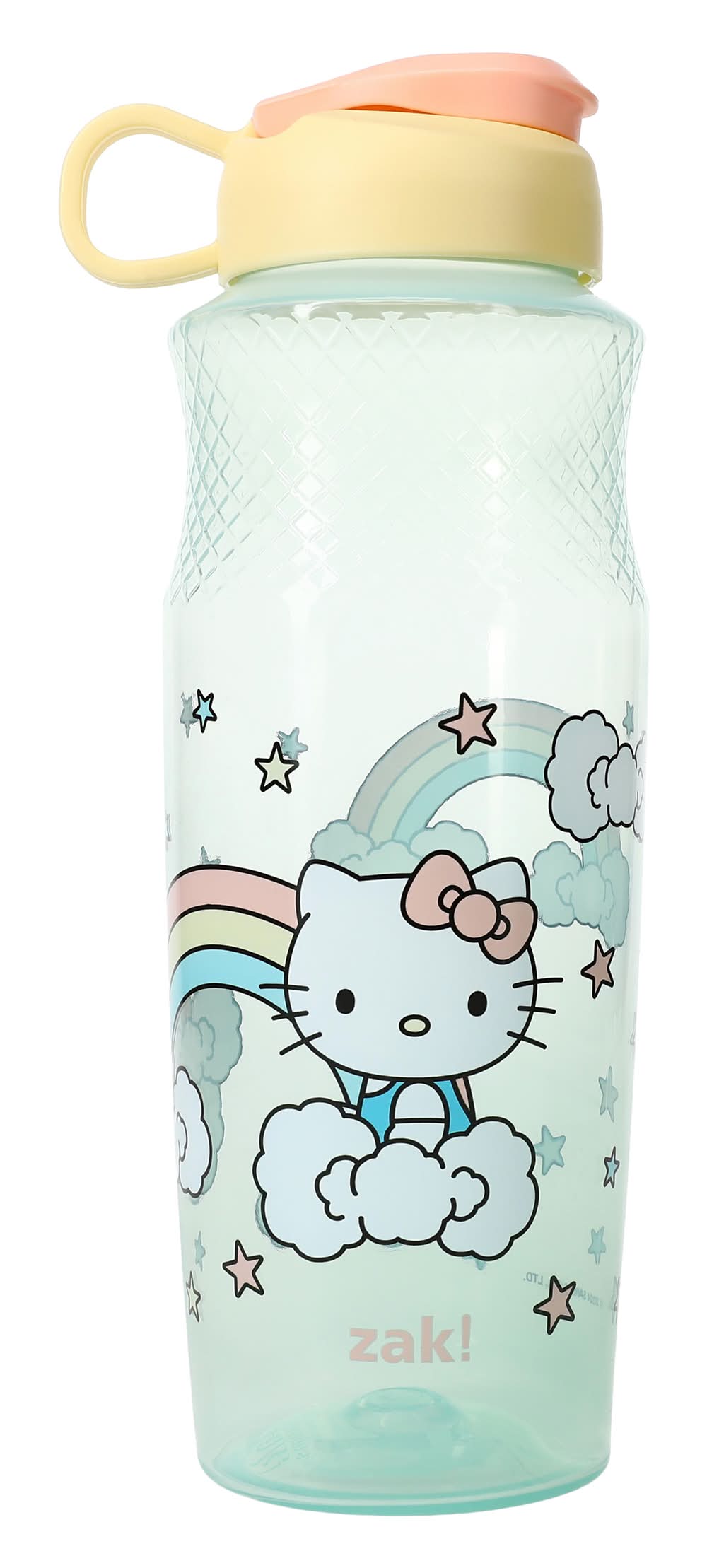 Zak!® Hello Kitty® Water Bottle 30oz Teal Rainbow