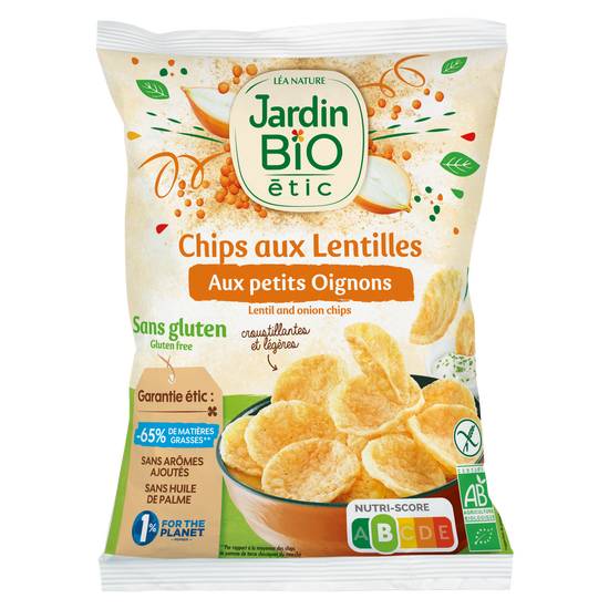 Jardin Bio Étic - Chips lentilles aux oignons sans gluten