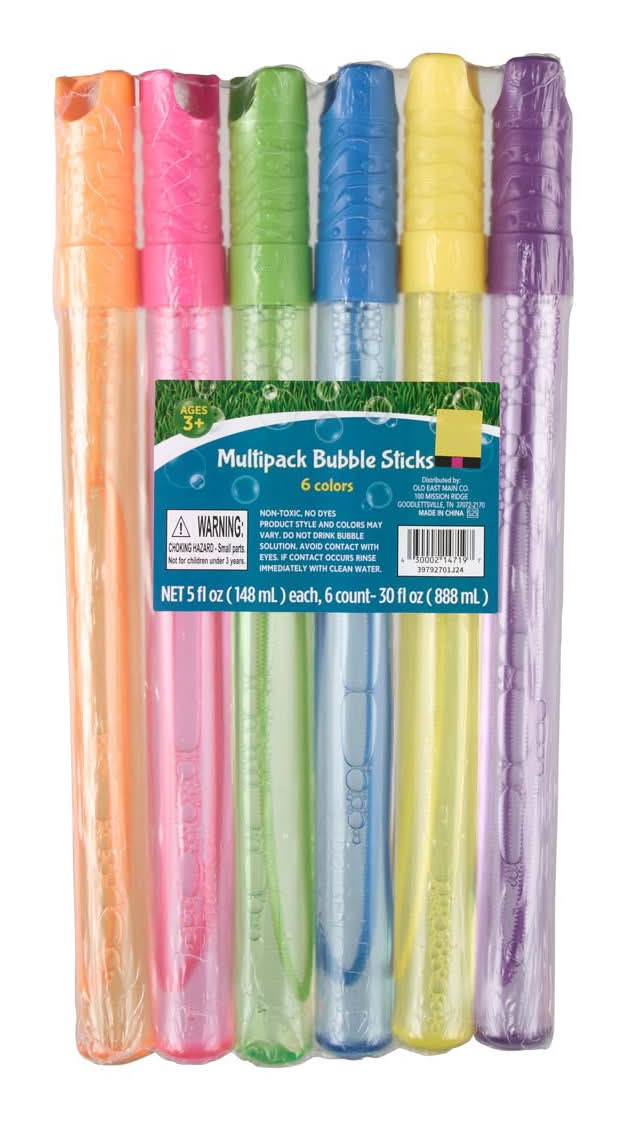Multipack 6 Colors Bubble Sticks 5 Fl Oz 6 Ct