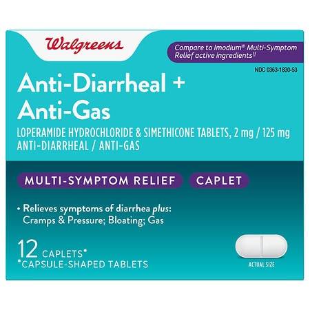 Walgreens Anti-Diarrheal Multi-Symptom Caplets