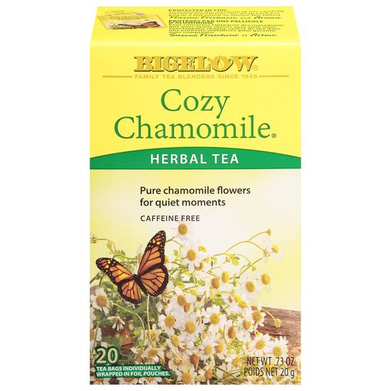 Bigelow Cozy Chamomile Herbal Tea (20 ct, 0.73 oz)