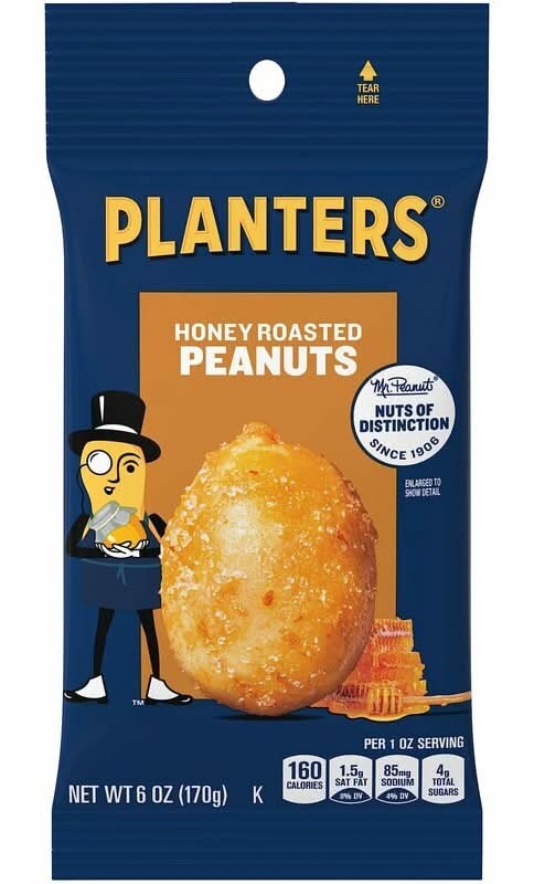 Planters Peanuts Honey Roasted 6oz