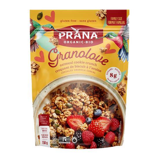 Prana Granolove Oatmeal Cookie Granola Cereal