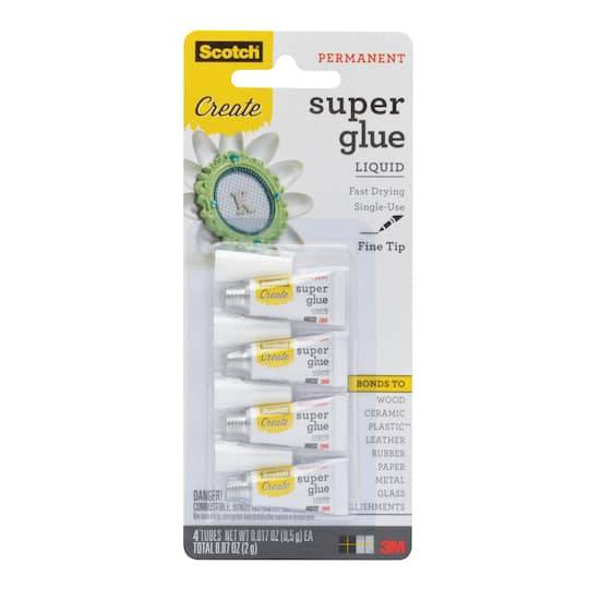 Scotch Create Liquid Super Glue, 4Ct.