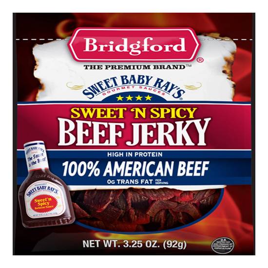 Bridgford Sweet N Spicy Beef Jerky 3.25oz