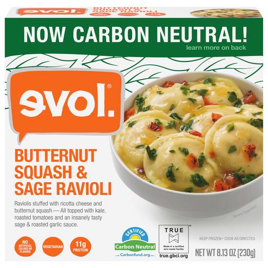 Evol. Butternut Squash & Sage Ravioli