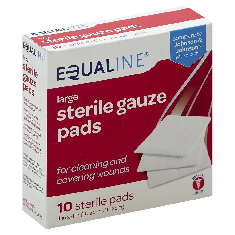 Equaline Large Sterile Gauze Pads (10 ct)