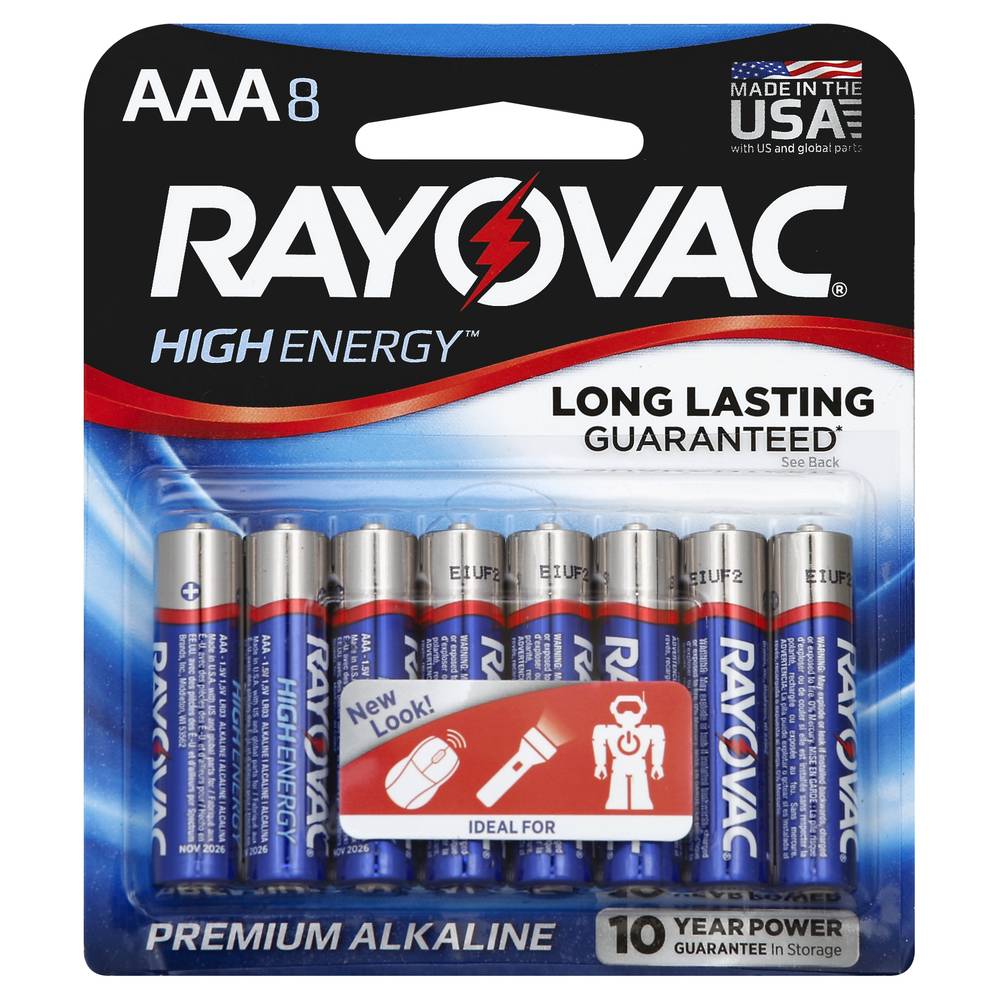 Rayovac High Energy Haute Energy Batteries