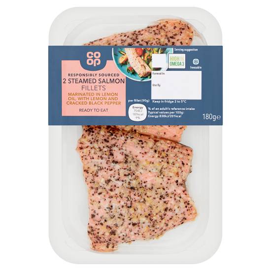 Co-op Steamed Salmon Fillets (180g)