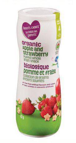 Parent's Choice Organic Apple & Strawberry Whole Grain Puffs (42 g)