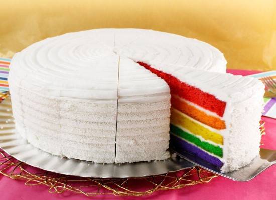 Gâteau arc-en-ciel / Rainbow cake