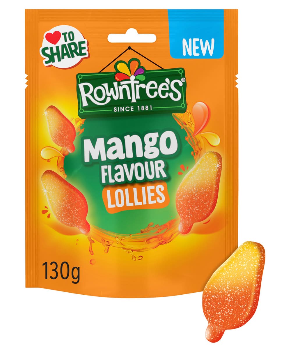 Rowntree's 130g Mango Flavour Sweets Sharing Bag Lollies