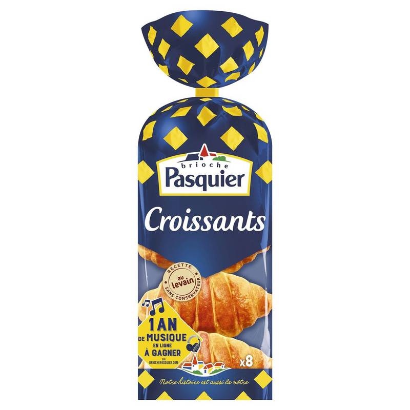Brioche Pasquier - Croissants (8 pièces)