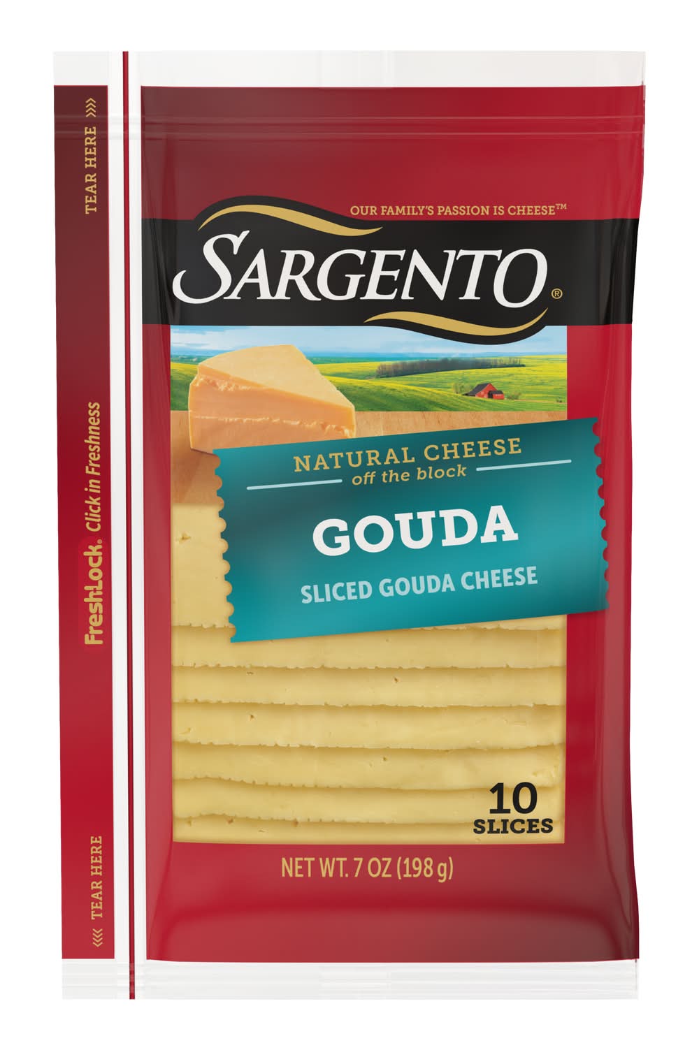 Sargento Sliced Gouda Natural Cheese (7 oz, 10 ct)