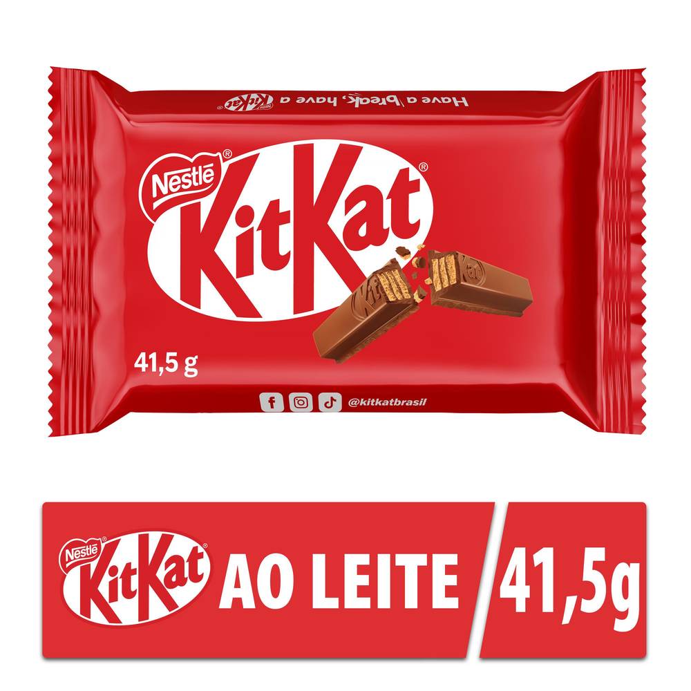 KitKat · Wafer recheado coberto com chocolate ao leite (41,5 g)