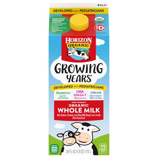 Horizon Organic Growing Years Whole Milk (0.5 gal)