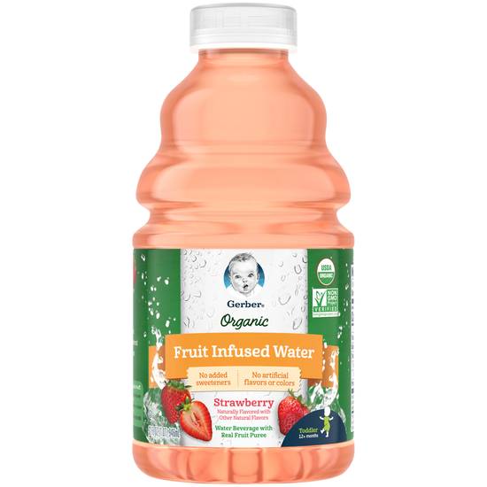 Gerber Organic Strawberry Fruit Infused Water (32 fl oz)