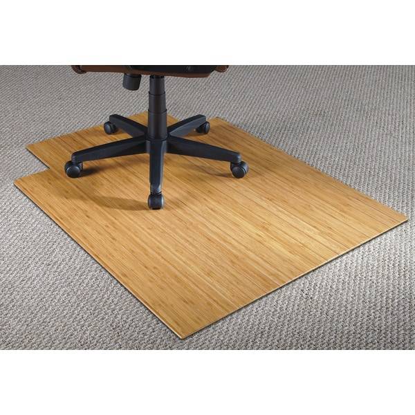 Realspace Thick Natural 36"w X 48"d, 3/16" Bamboo Chair Mat