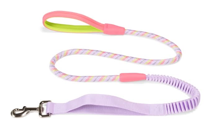 YOULY Adventure Shock-Absorbing Dog Leash, 5 ft., Pink