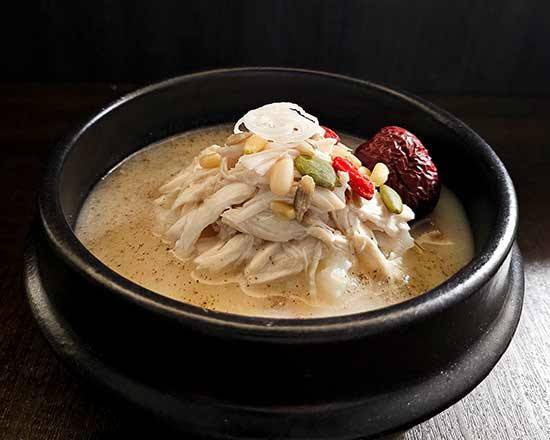【エゴマ】エゴマ参鶏湯　ごはんセット（ごはんの量150g