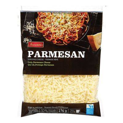 Irresistibles fromage parmesan râpé (226 g) - shredded parmesan cheese (226 g)