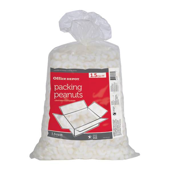 Office Depot Brand Loose Fill Packing Peanuts (white)