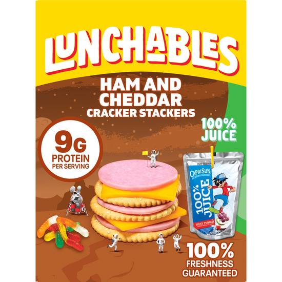 Lunchables Ham and Cheddar Cracker Stackers