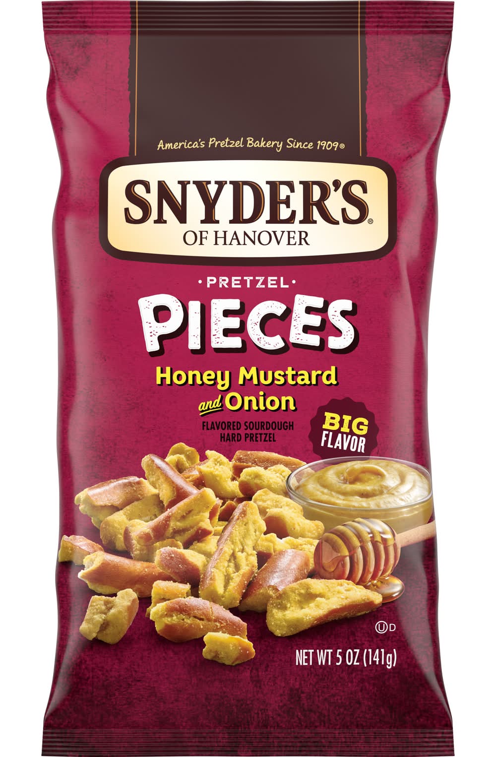 Snyder's of Hanover Sourdough Pretzel Pieces, Honey Mustard-Onion (5 oz)