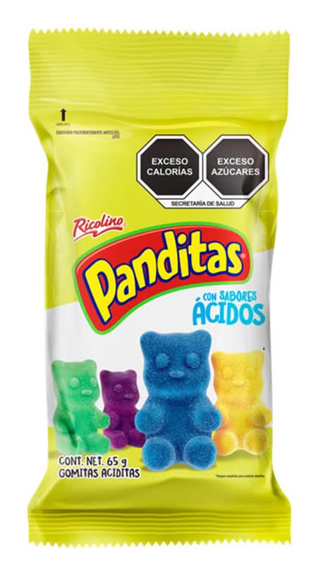 Ricolino · Panditas gomitas ácidas, surtido (65 g)