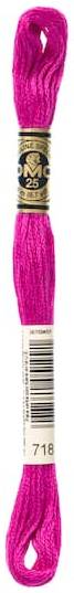 DMC 6 Strand Embroidery Floss, 718 Plum