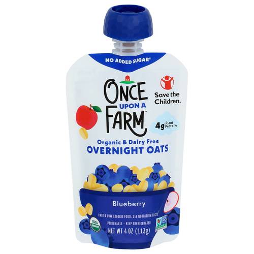 Once Upon A Farm Organic Overnight Oats with Blueberry