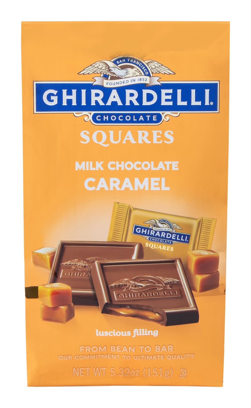 Ghirardelli® Squares Caramel Milk Chocolate 5.32oz