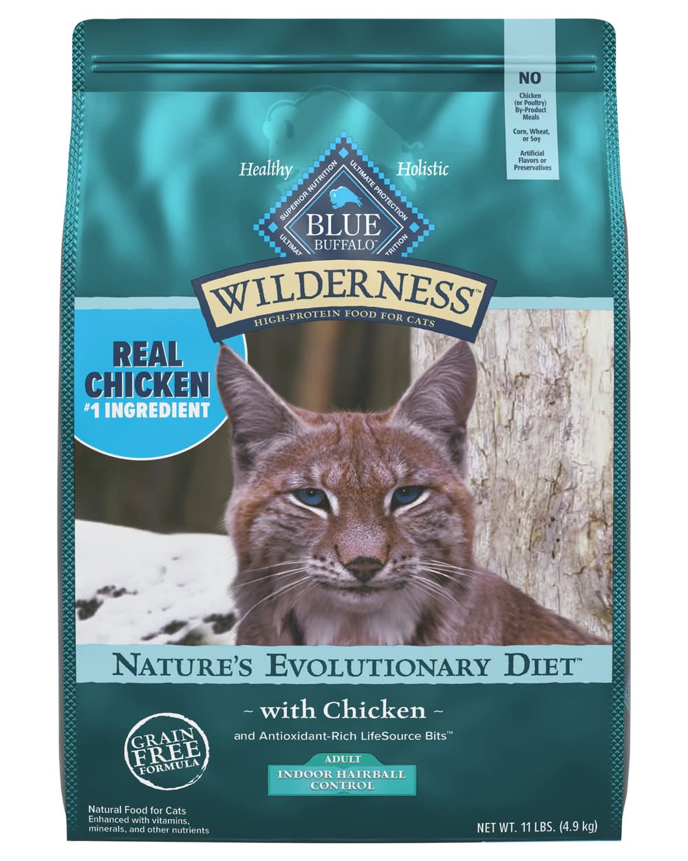 Blue Buffalo Wilderness High Protein Food For Cats, Chicken (11 lbs)