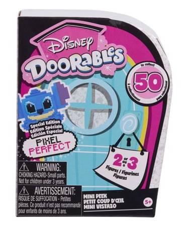 Disney Doorables Pixel Perfect Mini Peek Figures, 1.5 In