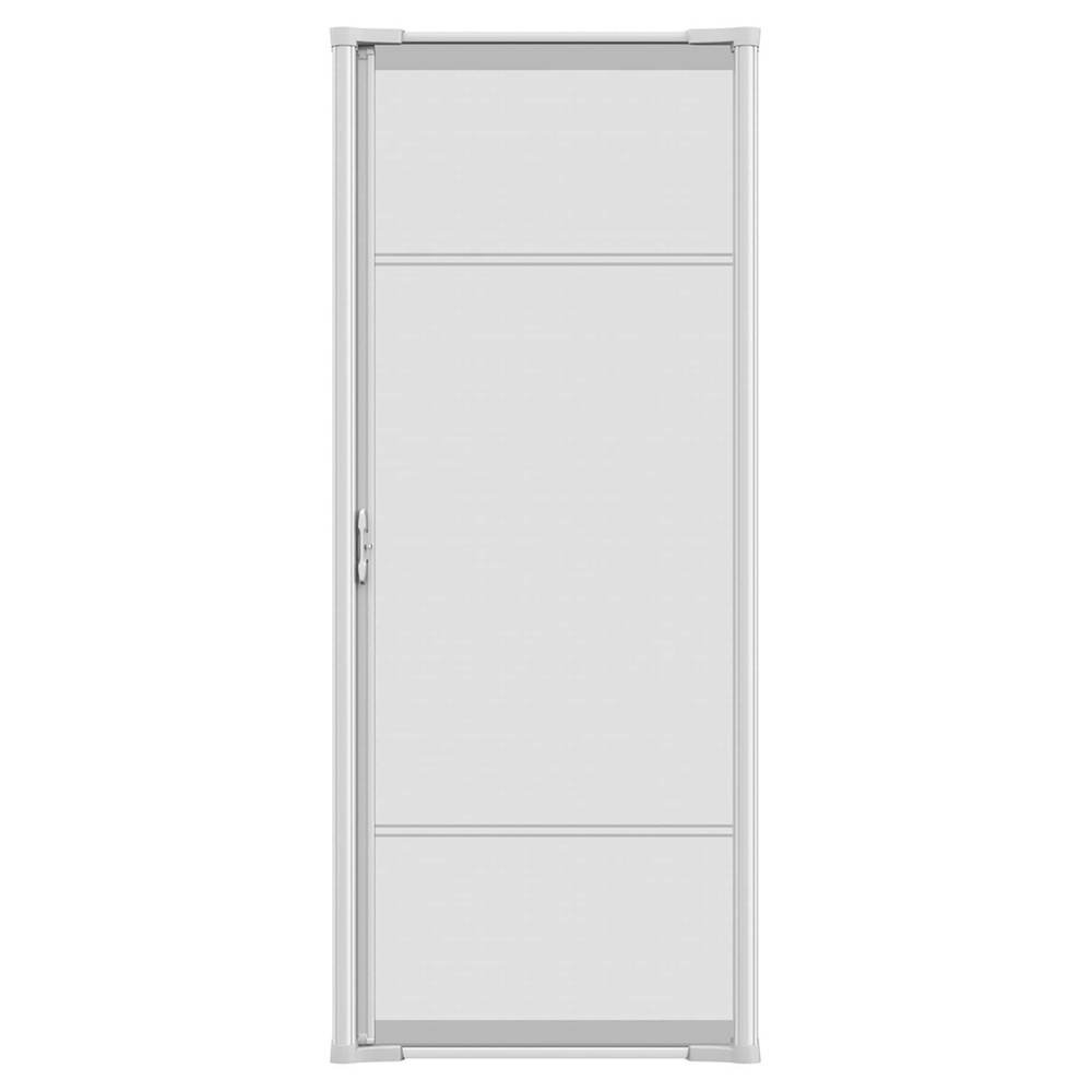 LARSON Brisa 36-in x 80-in White Aluminum Retractable Screen Door (Handle Included) | 77210371