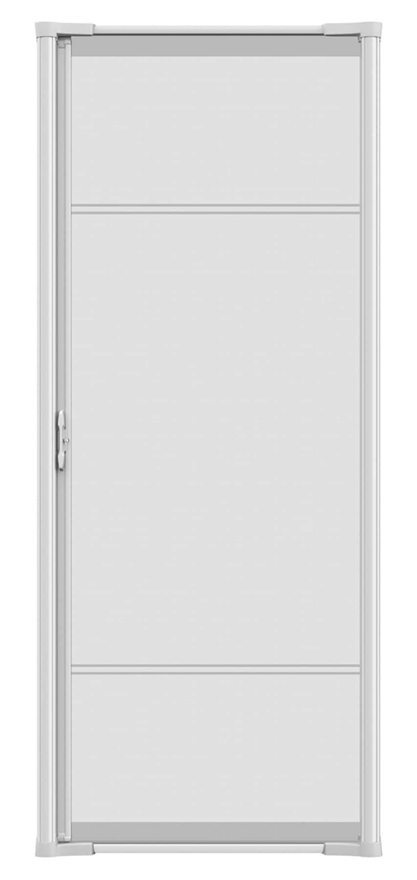 LARSON Brisa 36-in x 80-in White Aluminum Retractable Single Screen door (Handle Included) | 77210371