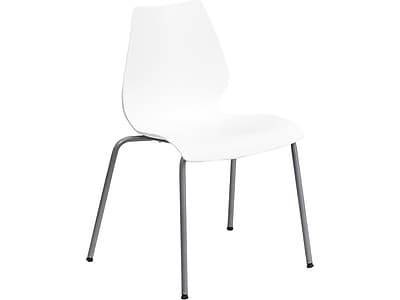 Flash Furniture HERCULES Polypropylene Office Stacking Chair, White, 4/Pack (4RUT288WHxx)