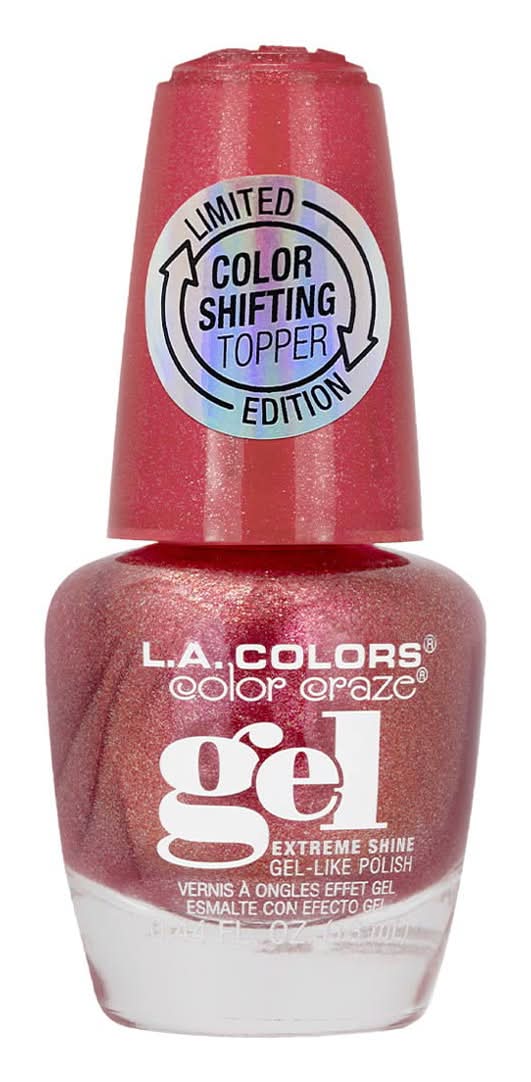 L.A. Colors Craze Shifting Topper Gel-Like Nail Polish, Cnl673 Zodiac (0.44 fl oz)