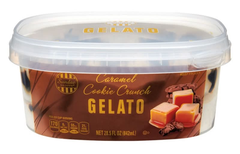 Sundae Shoppe Gelato, Caramel Cookie Crunch (28.5 fl oz)