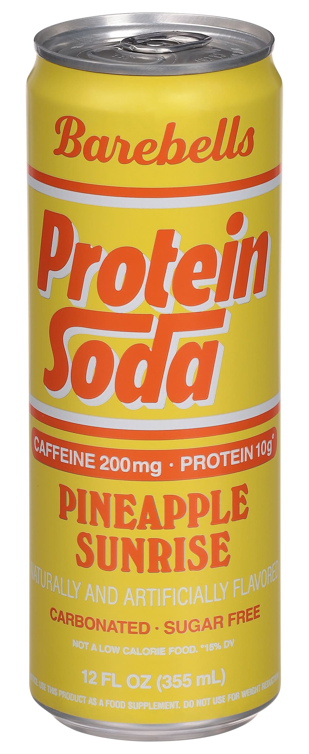 Barebells Flavored Sugar Free Protein Soda, Pineapple Sunrise (12 fl oz)