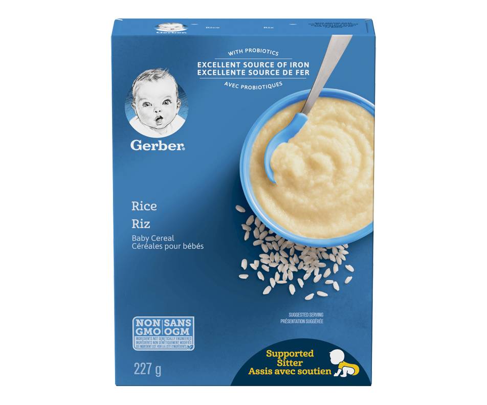 Gerber céréales pour bébés étape 1 de riz