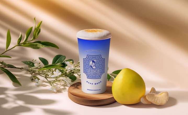 Jasmine Milk Tea With Fresh Pomelo Pulp 百花春柚| Postmates