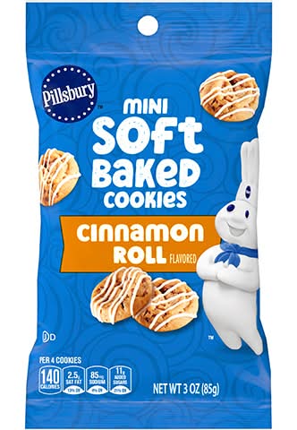 Pillsbury Mini Soft Baked Cookies Cinnamon Roll 3oz
