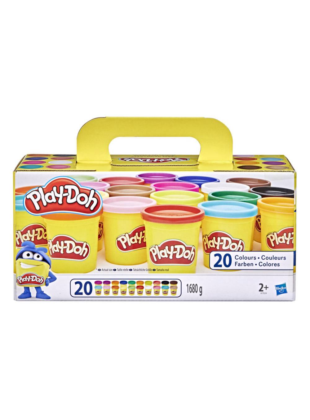 Play-doh masa súper color pack 20 colores (1 u)