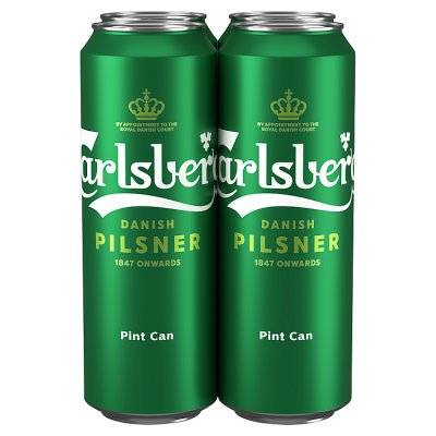 Carlsberg Pilsner Beer Cans (4x568ml)