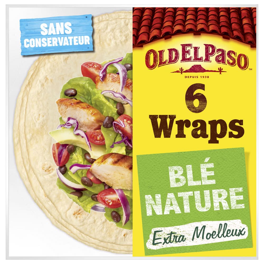 Old El Paso - Tortillas de blé nature extra moelleuses (6)