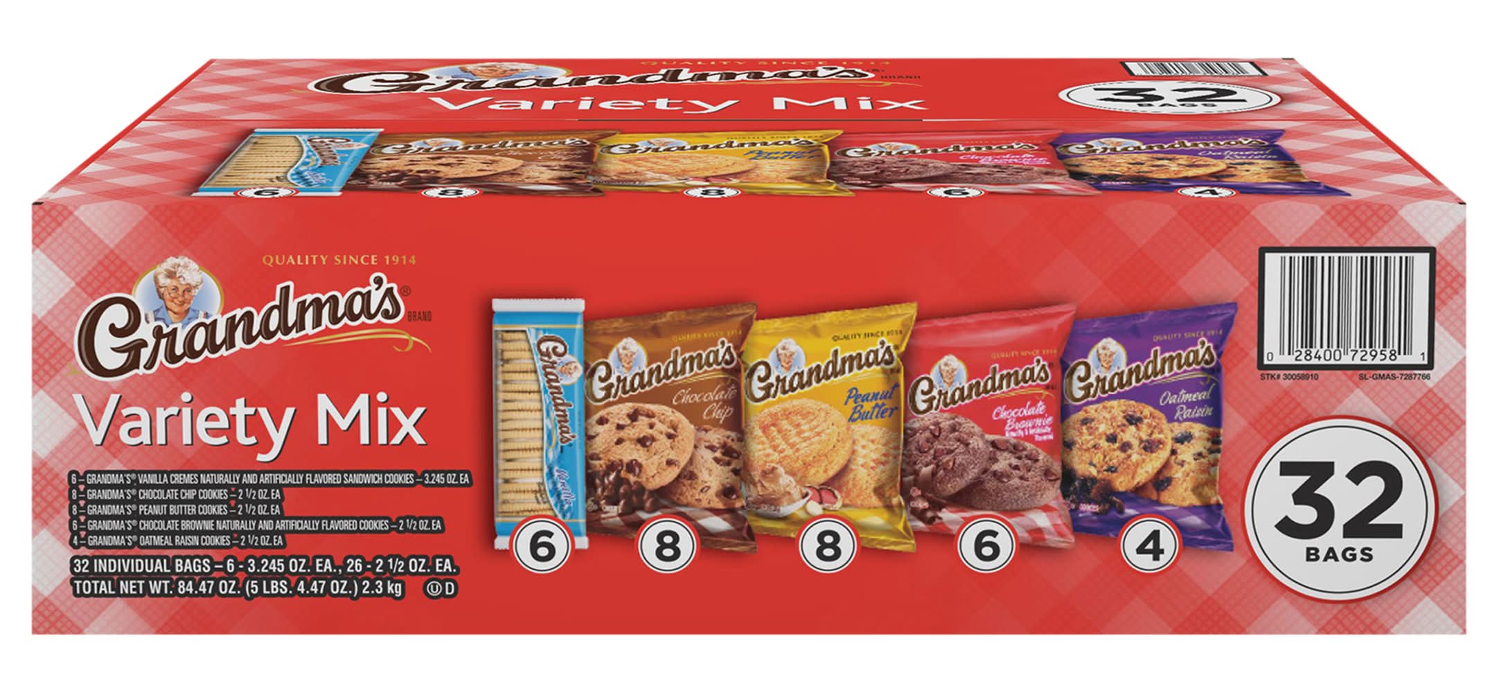 Frito Lay Grandma'S Variety Mix (32 ct, 2.69 oz)